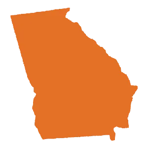 Georgia Health Insurance Coverage Map - Dunk Health